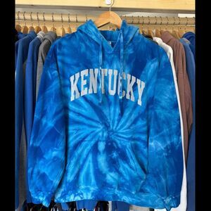 Kentucky Tie-Dye Blue Pullover Hoodie
